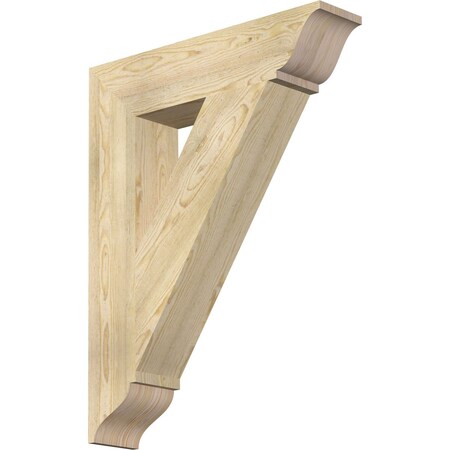 Ekena Millwork Traditional Traditional Rough Sawn Bracket, Douglas Fir, 6"W x 28"D x 36"H BKT06X28X36TRA01RDF